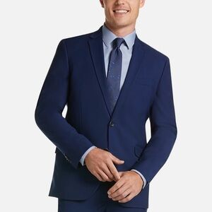 Kenneth Cole Reaction Techni-Cole Navy Blue Blazer Suit Jacket Sport Coat 46 R